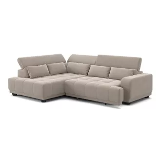   Jade L-alakú sarokkanapé  - balos - nyitott - 270 cm X 203 cm - elektromosan mélyíthető ülőfelülettel 