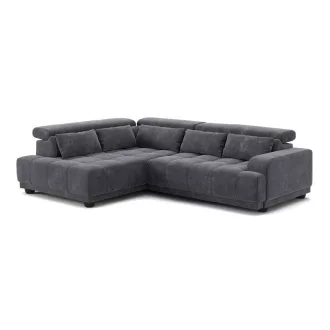   Jade L-alakú sarokkanapé  - balos - nyitott - 270 cm X 203 cm - elektromosan mélyíthető ülőfelülettel 