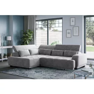   Jade L-alakú sarokkanapé  - balos - nyitott - 270 cm X 203 cm - elektromosan mélyíthető ülőfelülettel 