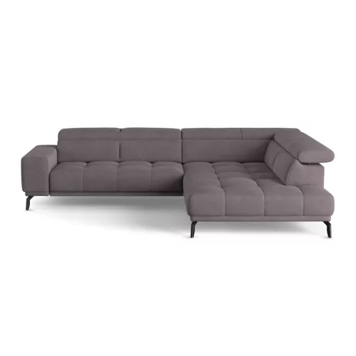 Jomba L-alakú sarokkanapé - jobbos - zárt - 308 cm X 226 cm - elektromosan mélyíthető ülőfelülettel
