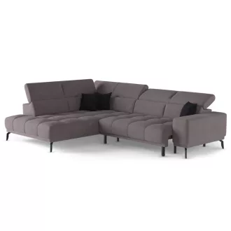   Jomba L-alakú sarokkanapé - balos - zárt - 308 cm X 226 cm - elektromosan mélyíthető ülőfelülettel 