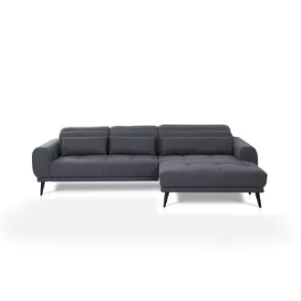   Monumental L-alakú sarokkanapé - jobbos - nyitott - 288 cm X 178 cm - elektromosan mélyíthető ülőfelülettel 