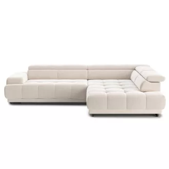   Polar L-alakú sarokkanapé - jobbos - zárt - 313 cm X 226 cm - elektromosan mélyíthető ülőfelülettel 