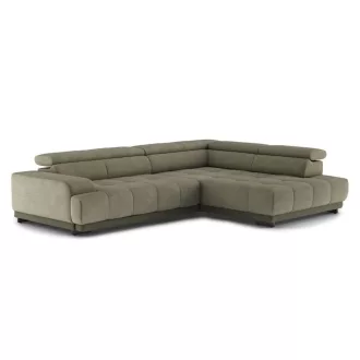   Polar L-alakú sarokkanapé - jobbos - zárt - 313 cm X 226 cm - elektromosan mélyíthető ülőfelülettel 