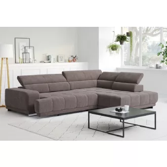   Polar L-alakú sarokkanapé - jobbos - zárt - 313 cm X 226 cm - elektromosan mélyíthető ülőfelülettel 