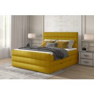   Cade ágyneműtartós boxspring ágy 140 X 200 - hideghab topper