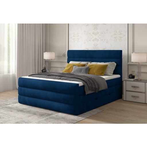 Cade ágyneműtartós boxspring ágy 160 X 200 - hideghab topper