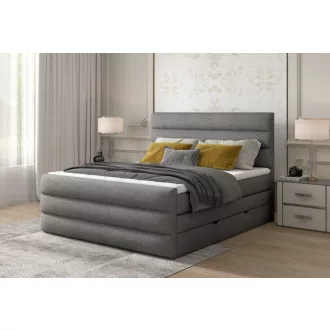   Cade ágyneműtartós boxspring ágy 140 X 200 - hideghab topper