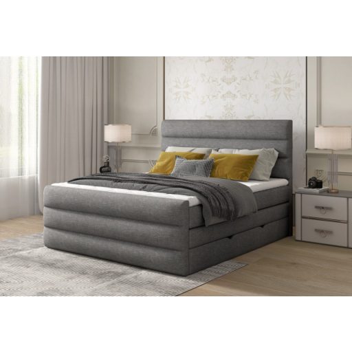 Cade ágyneműtartós boxspring ágy 160 X 200 - hideghab topper