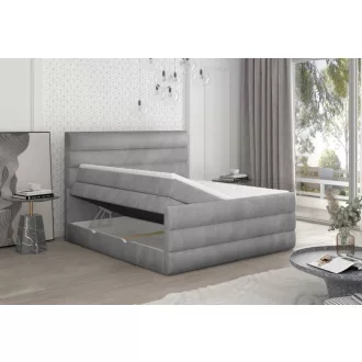   Cade ágyneműtartós boxspring ágy 140 X 200 - hideghab topper