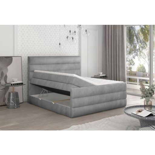 Cade ágyneműtartós boxspring ágy 160 X 200 - hideghab topper