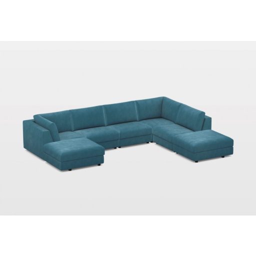 Campala U-alakú sarokgarnitúra 194 cm x 388 cm x 282 cm - jobbos