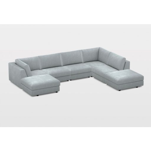 Campala U-alakú sarokgarnitúra 194 cm x 388 cm x 282 cm - jobbos