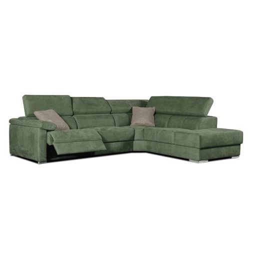 Canion U-alakú ágyazható, ágyneműtartós elektromos relax sarokgarnitúra - 219 cm X 374 cm X 170 cm - jobbos