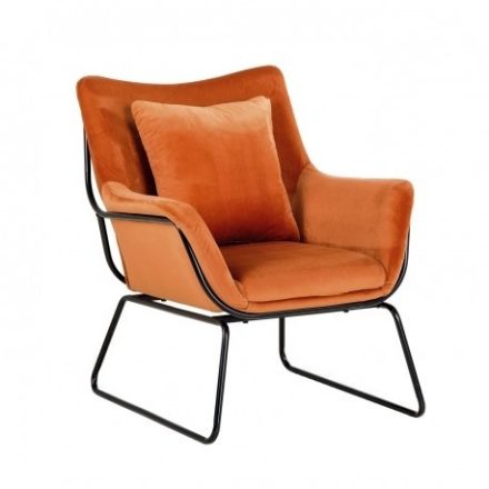 Cavos narancs design fotel