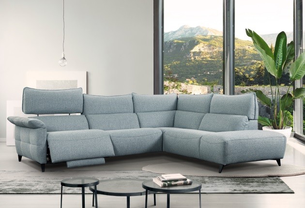 Challenger sarokgarnitúra 293 cm X 191 cm - elektromos relax funkció karfa mellett - jobb – 1. kép
