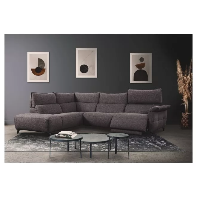 Challenger sarokgarnitúra 191 cm X 293 cm - elektromos relax funkció karfa mellett - bal