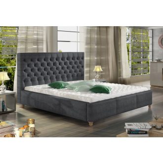   Chester kárpitozott ágy - 106 cm magas fejvéggel - 90 X 200 fekvőfelület