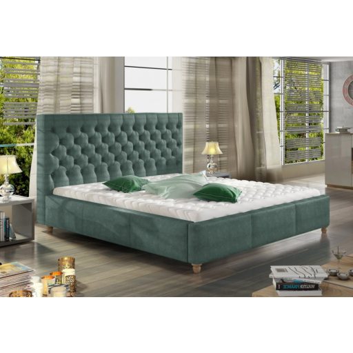 Chester kárpitozott ágy - 106 cm magas fejvéggel - 160 X 200 fekvőfelület
