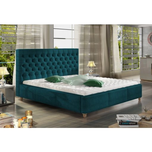 Chester kárpitozott ágy - 106 cm magas fejvéggel - 160 X 200 fekvőfelület