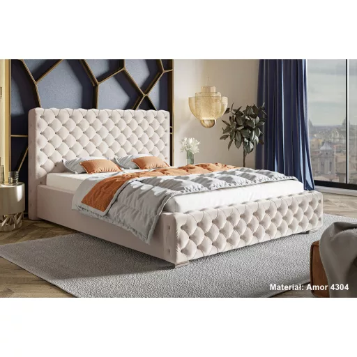 Chesterfield ágykeret 200 X 200 fekvőfelület, ágyráccsal és ágyneműtartóval