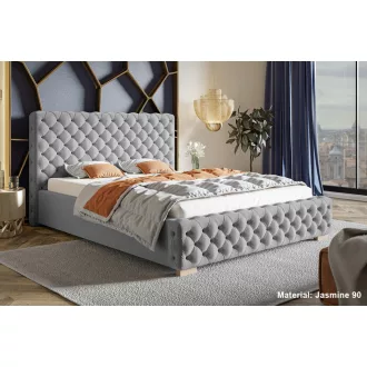   Chesterfield ágykeret 160 X 200 fekvőfelület, ágyráccsal és ágyneműtartóval