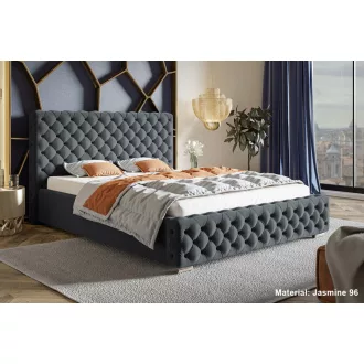   Chesterfield ágykeret 160 X 200 fekvőfelület, ágyráccsal és ágyneműtartóval