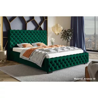   Chesterfield ágykeret 160 X 200 fekvőfelület, ágyráccsal és ágyneműtartóval
