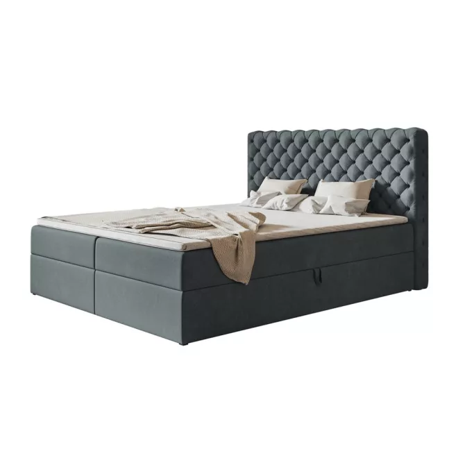 Chesterfield ágy ágyneműtartóval 120 X 200