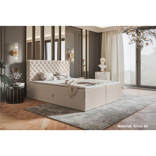 Chesterfield ágy ágyneműtartóval 120 X 200