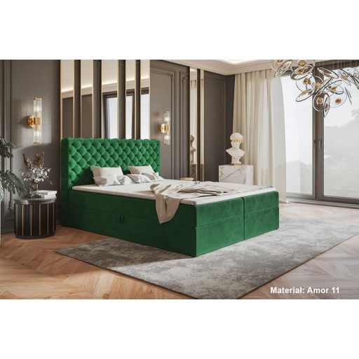 Chesterfield ágy ágyneműtartóval 120 X 200