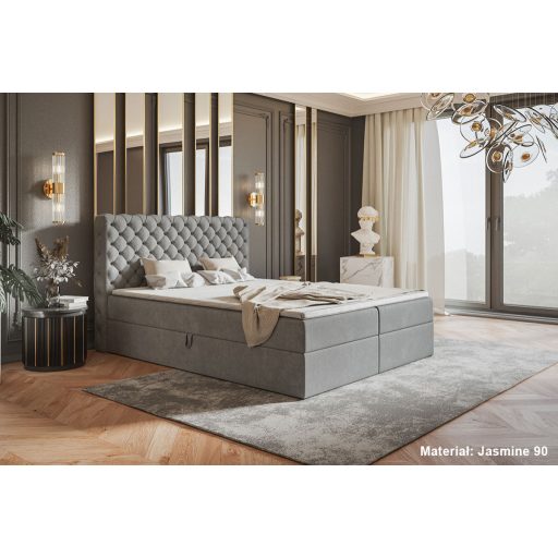 Chesterfield ágy ágyneműtartóval 120 X 200