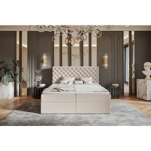 Chesterfield ágy ágyneműtartóval 120 X 200