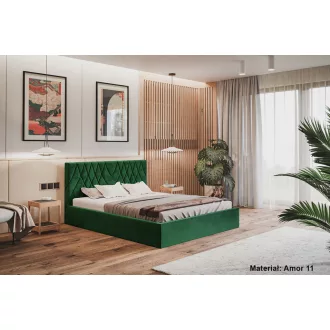  Chevron ágykeret (keskeny) 160 X 200 fekvőfelület, ágyráccsal és ágyneműtartóval