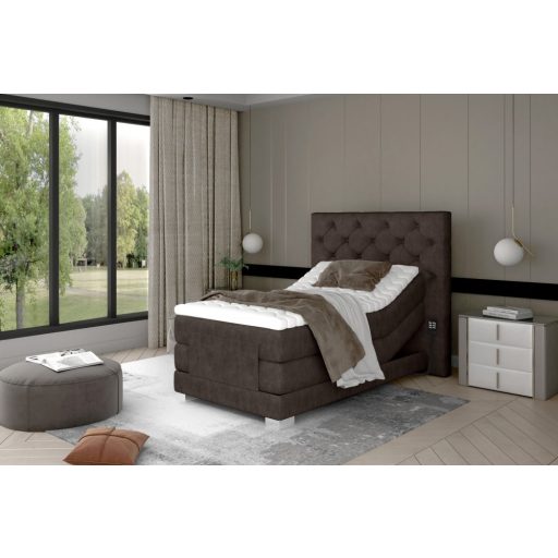 Cloe motoros boxspring ágy 90 X 200  hideghab topper