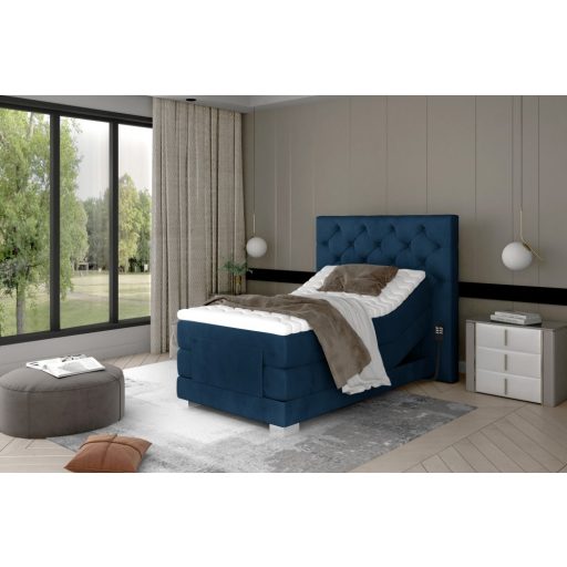 Cloe motoros boxspring ágy 90 X 200  hideghab topper