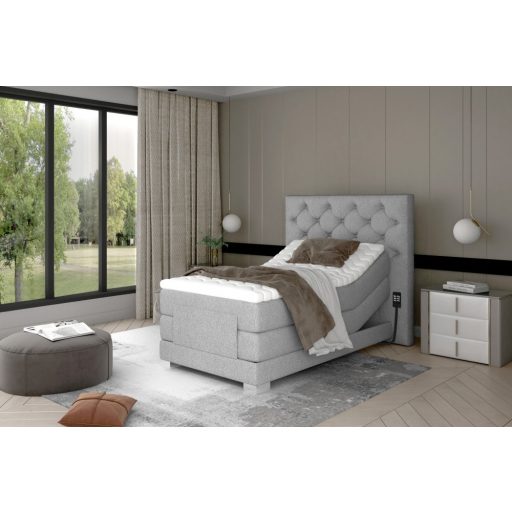 Cloe motoros boxspring ágy 90 X 200  hideghab topper