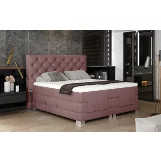 Cloe motoros boxspring ágy 160 X 200  hideghab topper