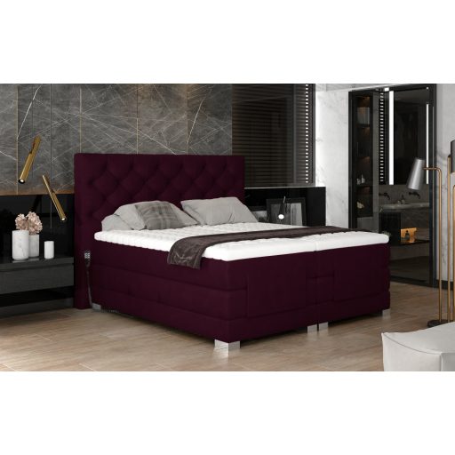 Cloe motoros boxspring ágy 160 X 200  hideghab topper