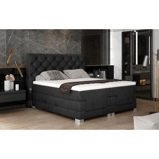 Cloe motoros boxspring ágy 160 X 200  hideghab topper