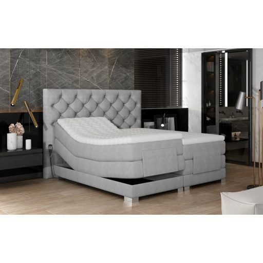 Cloe motoros boxspring ágy 160 X 200  hideghab topper