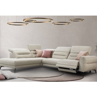   Cuba sarok ülőgarnitúra 238 cm X 307 cm - balos - elektromos relax funkcióval karfa mellett