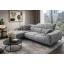 Davos sarok ülőgarnitúra 170 cm X 281 cm - motorosan mélyíthető ülőfelülettel - balos - Miltonnew14 taupe színben