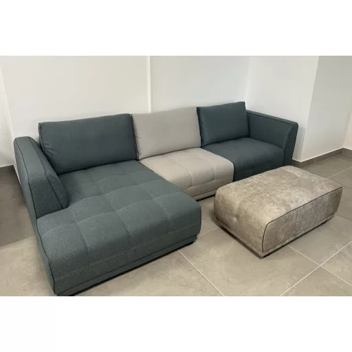 Dielo L-alakú sarokgarnitúra 162 cm x 313 cm - balos - kiállítási kedvezménnyel