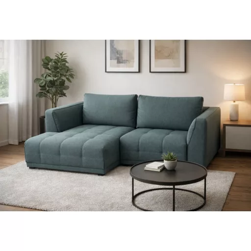 Dielo L-alakú sarokgarnitúra 162 cm x 313 cm - balos - kiállítási kedvezménnyel
