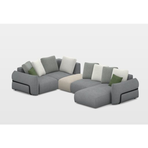 Dixon U-alakú sarokkanapé 216 cm x 349 cm x 173 cm - balos