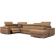   Domino U-alakú elektromos relax sarokgarnitúra - 220 cm X 375 cm X 170 cm - jobbos