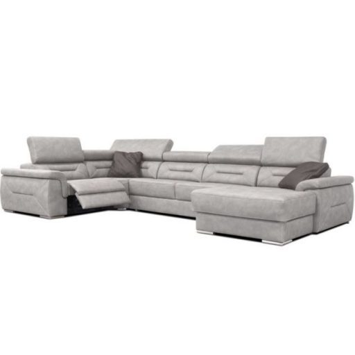 Domino U-alakú elektromos relax sarokgarnitúra - 220 cm X 375 cm X 170 cm - jobbos