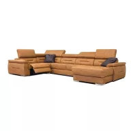   Domino U-alakú elektromos relax sarokgarnitúra - 220 cm X 375 cm X 170 cm - jobbos