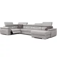   Domino U-alakú ágyazható, ágyneműtartós elektromos relax sarokgarnitúra - 220 cm X 375 cm X 170 cm - jobbos